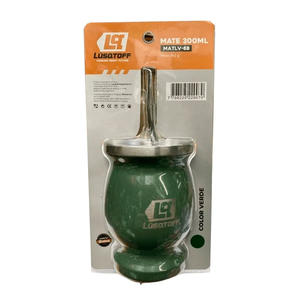 Lusqtoff Mate 300 Ml Verde + Bombilla