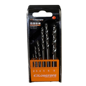 Lusqtoff Set 6 Piezas Mechas Acero Rapido 2 - 3 - 4 - 5 - 6 - 8 Mm