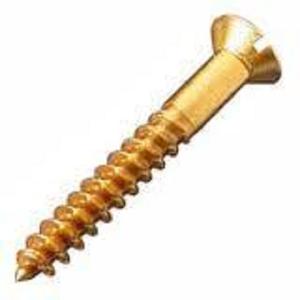 Tornillo Madera Bronce 18x15 10u.