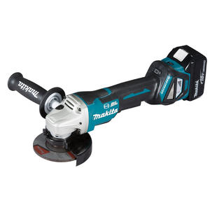 Makita Amoladora 115mm 18v Sin Carbones 2 Bateria Y Cargador