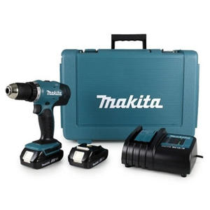 Makita Atornillador Taladro Sin Percutor 13mm 2vel. 18v 2 Baterias Cargador Maletin