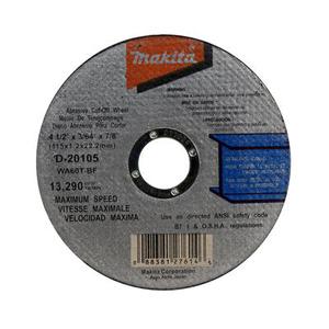 Makita Disco Chato Corte Abrasivo / Ac. Inox 115 X 1,2mm