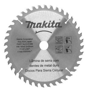Makita Disco Sierra Circular 71/4" 185mm X 40 Dientes