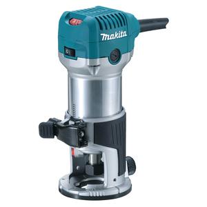 Makita Fresadora Cuerpo Aluminio 710w Boquilla 1/4 Y 3/8 (rt0700c)