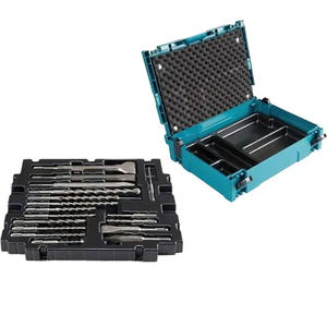 Makita Set 17 Piezas Cincel Mechas Widia Sds Plus + Maletin Verde