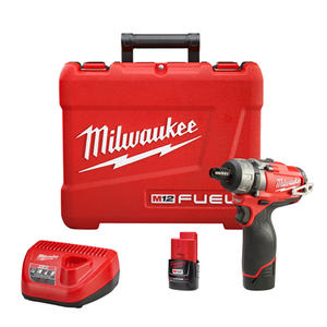 Milwaukee Atornillador 1/4 Hex. 36 Nm 12 V Li 2 Amp Sin Carbones Fuel