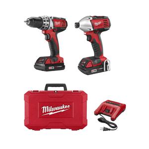 Milwaukee Combo 18v Atornillador Taladro Percutor 13mm + Atornillador De Impacto