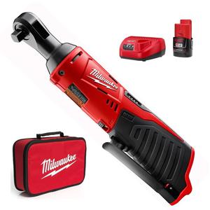 Milwaukee Llave Crique 3/8" 12v Reversa + Bat + Cargador