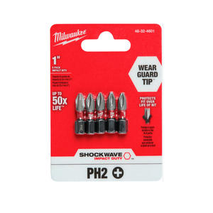 Milwaukee Set  5 Punta Ator. Ph2 X 25 Mm Impacto