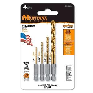 Montana Set  4 Mechas Titanio 1,6 - 2,4 - 3,2 - 6,4 Mm (mb-64330)