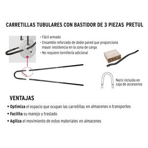 Pretul Carretilla Bandeja Plastica 95 / 142 Lts. Rueda Inflable