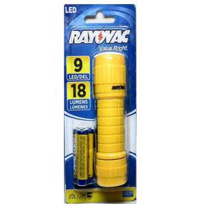 Rayovac Linterna 9 Led + 3 Pilas Aaa Brs9led-bla