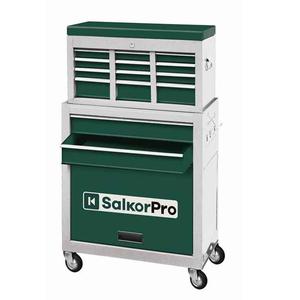 Salkor Carro Metalico Gabinete Taller 2 Cuerpos 6 Cajones