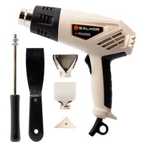 Salkor Pistola De Calor Hogar 2000 W 2 Temp. 5 Accesorios