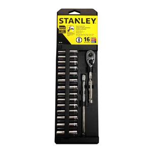 Stanley Set  16 Pzas Bocallaves Mm Mando 1/4"