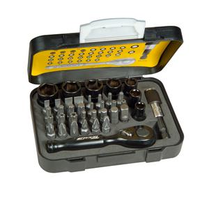 Stanley Set  39 Pzas Tubos Y Puntas Tech3 Mando 1/4