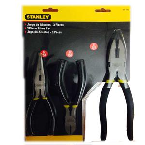 Stanley Set   3 Pzas Alicate - Pinza Punta - Pinza Universal