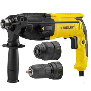 Stanley - Martillo Rotativo Plus 26mm 800w + 2 Mandriles 3 Func. Maleta