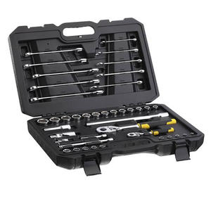 Stanley Set  41 Piezas Llave Combinada Y Tubos 1/4 Y 1/2"