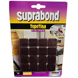 Suprabond Fieltro Cuadrados 20 X 20mm --  32 Unidades Marron