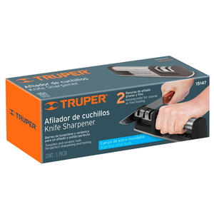 Truper Afilador De Cuchillos Afilado Fino Y Grueso