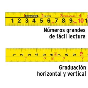 Truper Cinta Metrica  5 M X 19 Mm Anti-golpe Amarilla