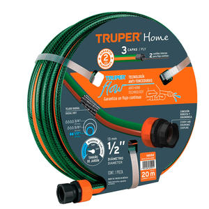 Truper Manguera 1/2 X 10 Mts +  Acoples