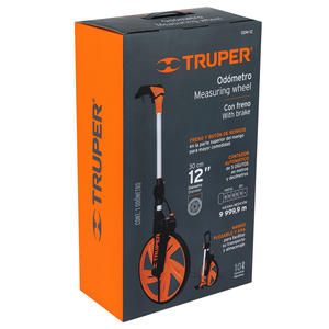 Truper Odometro 5 Digitos Rueda 12" (32 Cm) Mango Extensible