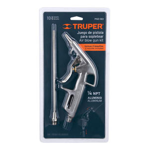 Truper Pistola Para Sopletear 2 Boquillas 1/4