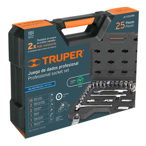 Truper Set  25 Piezas 1/2" Tubos - Crique - Extensor Para Mecanico