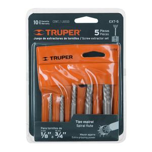 Truper Set  5 Piezas Extractor De Tornillos