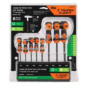 Truper Set   8 Piezas Llaves "t" Torx Largas