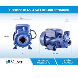 Vasser Bomba Periferica Qb60 220v 0.5hp