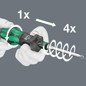 Wera Mango Porta Puntas Cambio Rapido Kraftform Turbo 826t