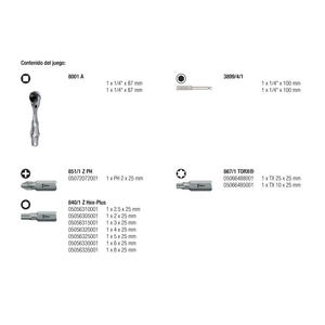 Wera Set 12 Piezas Bicicleta Crique - Prolongador + 10 Puntas