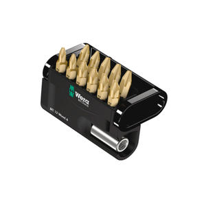 Wera Set 12 Piezas De 11 Puntas + Adaptador Bc 12 Wood 4