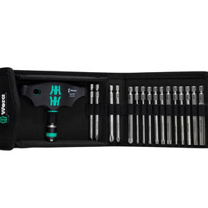 Wera Set 17 Piezas Kk400  Mango T 416r + 16 Puntas De 89mm