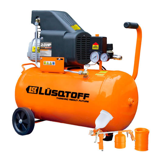 Lusqtoff Compresor 25 Lt 2 Hp + Kit De Aire Centro de Materiales