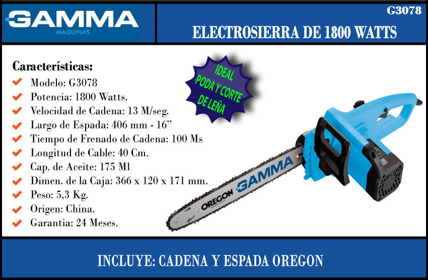 Gamma Electrosierra  16''