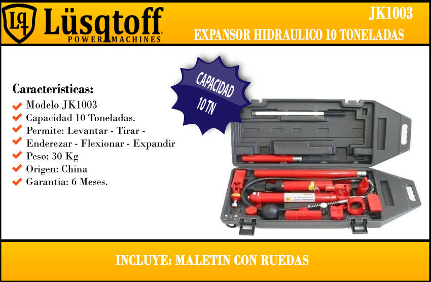 Lusqtoff Expansor Hidraulico 10 Ton.