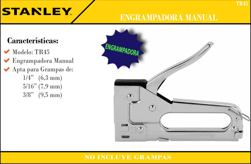 Stanley Engrampadora Tr-45