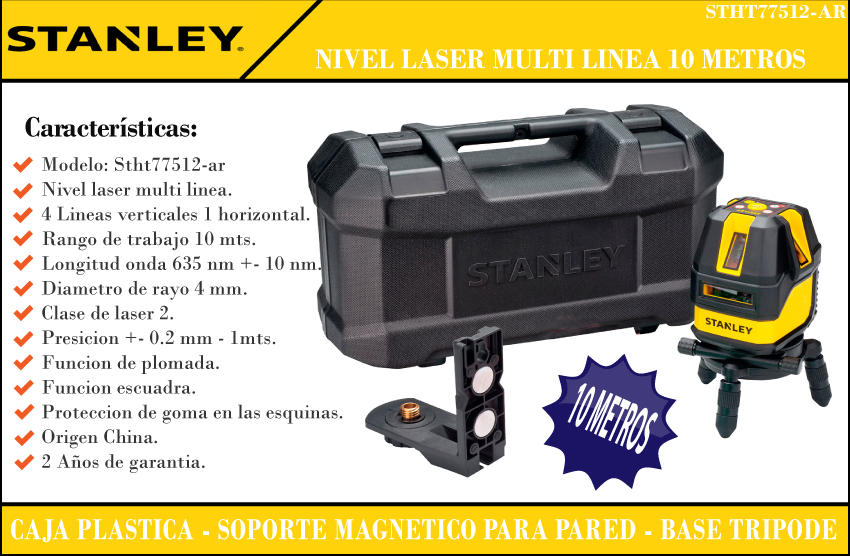 Nivel Laser STANLEY Multi-líneas STHT77512